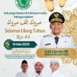 Mabruk Alfa Mabruk Selamat Milad Ke – 67 Gubernur Prov.Kalimantan Selatan H.Muhidin
